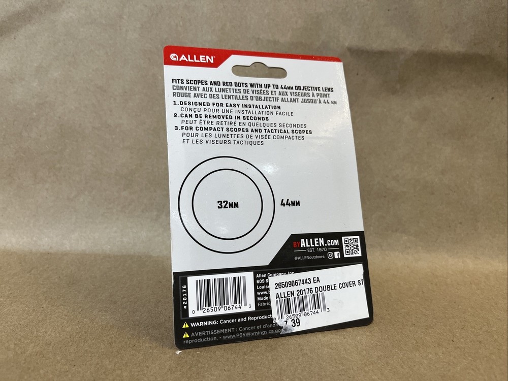 Allen Small Double Scope Cover 9" 20176