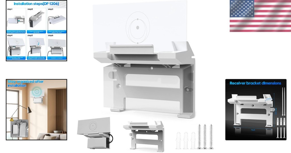 Space-Saving Starlink Gen 3 Wall Bracket - Easy Installation & Durability