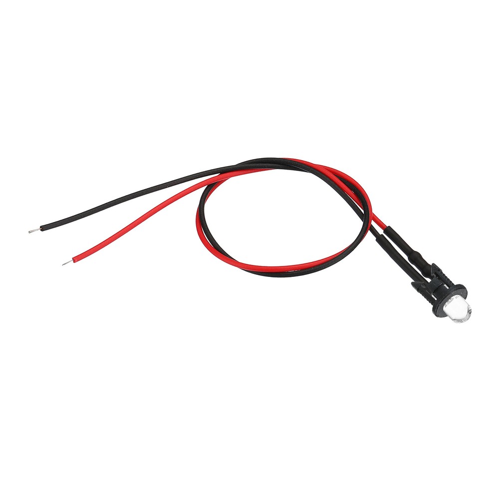 50pcs 5mm Light Emitting Diode Holder Clip Bulb Socket Panel LED Holders