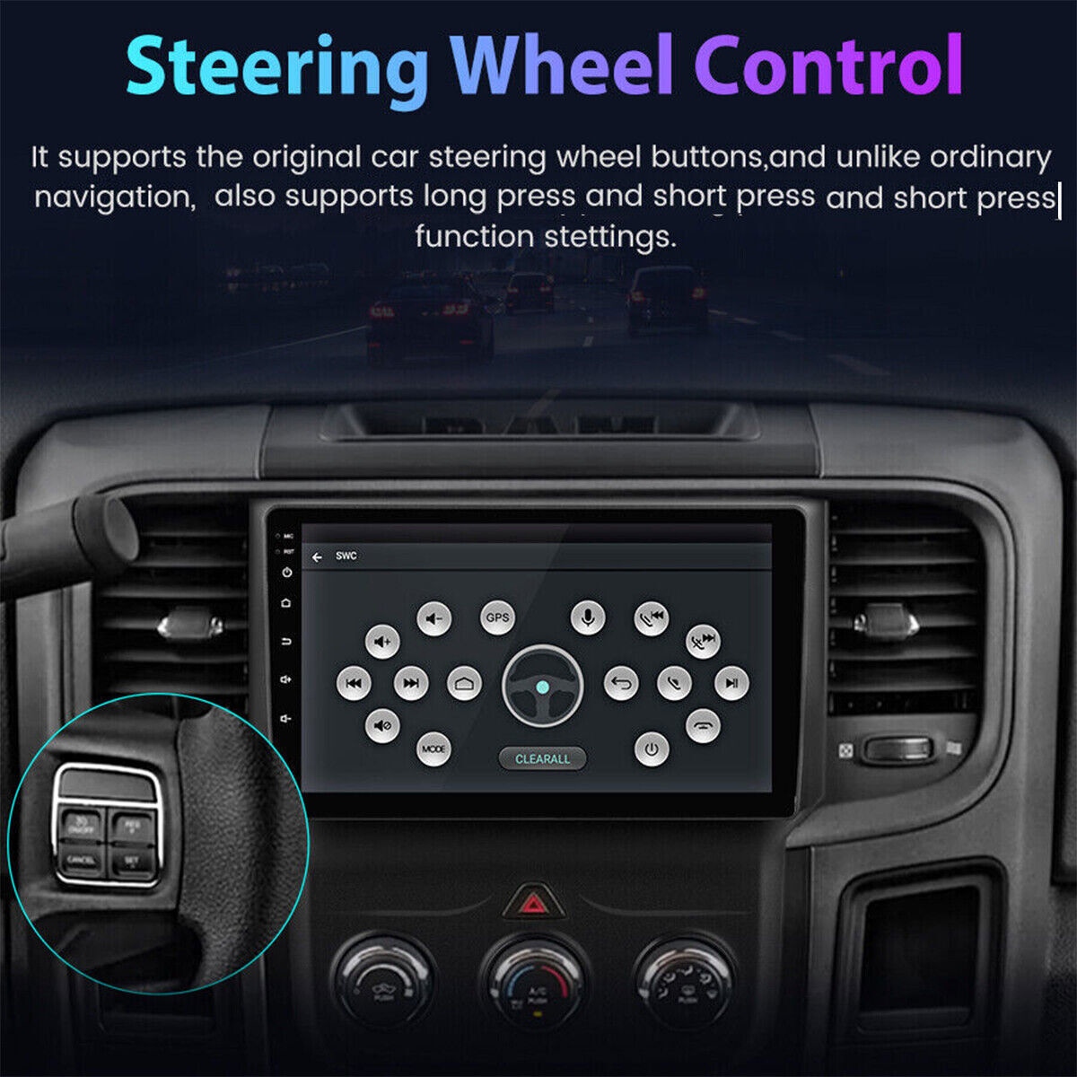 Car Radio Apple Carplay For 2014-2018 Dodge Ram 1500 2500 3500 Stereo 2016 2017