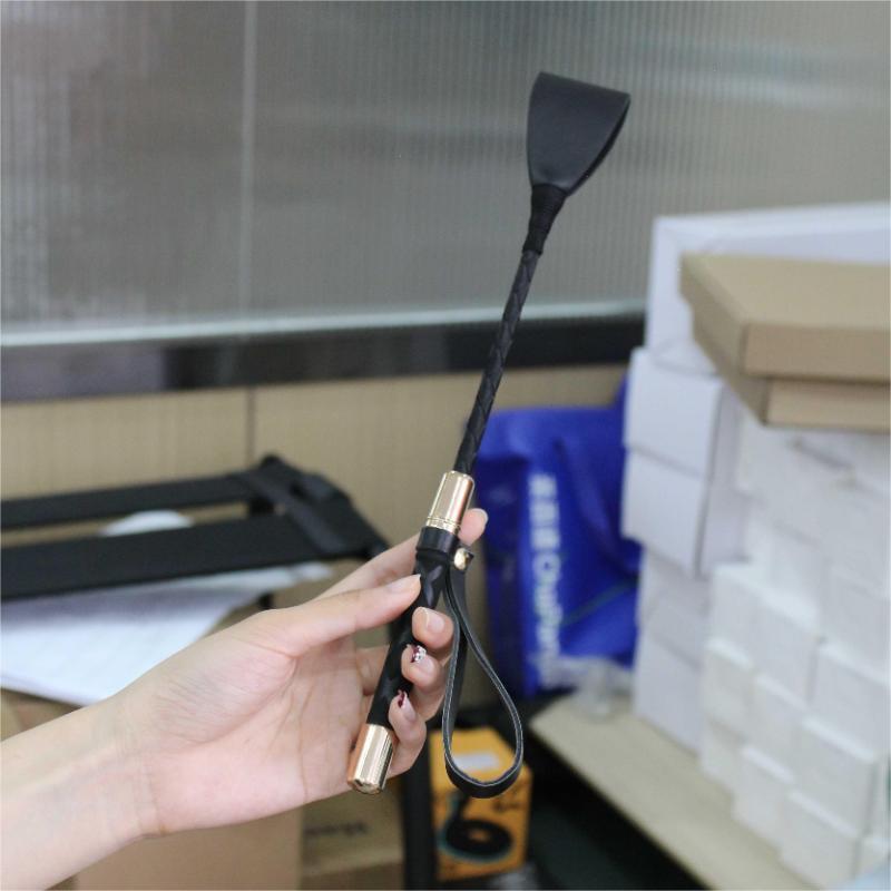 Short Riding Crop PU Leather Whip Flirt Flogger Slave BDSM Couple Games Roleplay