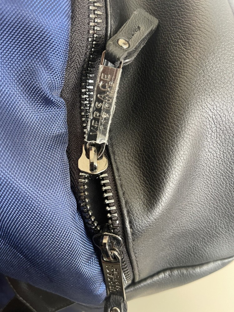 Versace Blue & Black Backpack