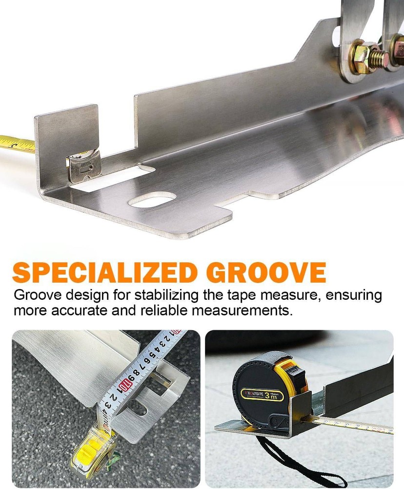 2PC Wheel Toe Alignment Tool Plate Automotive Wheel Alignment Camber Tool Silver