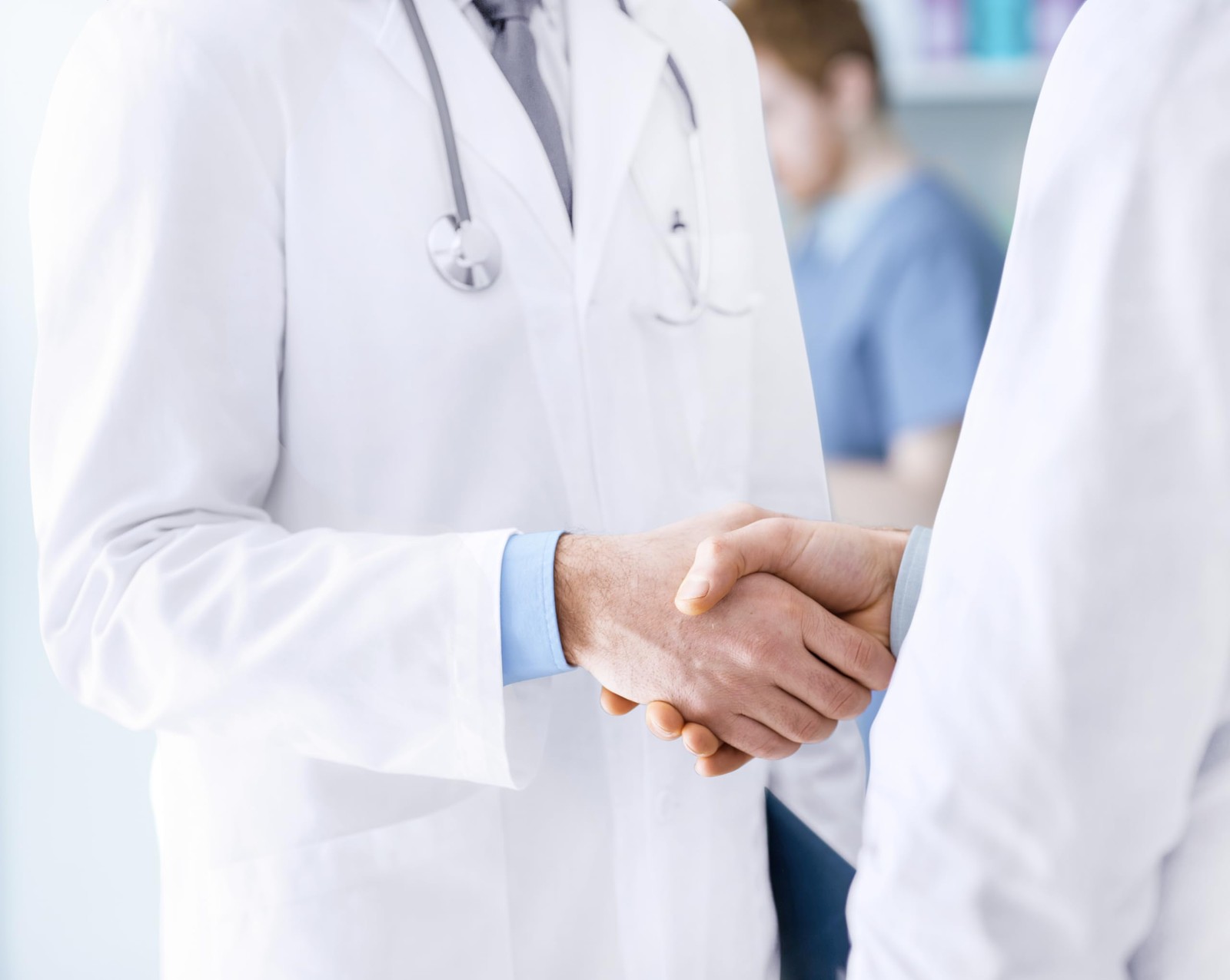 Professional Lab Coat for Men Long Sleeve Poly Cotton Medical Coat 1 Pack, Me...