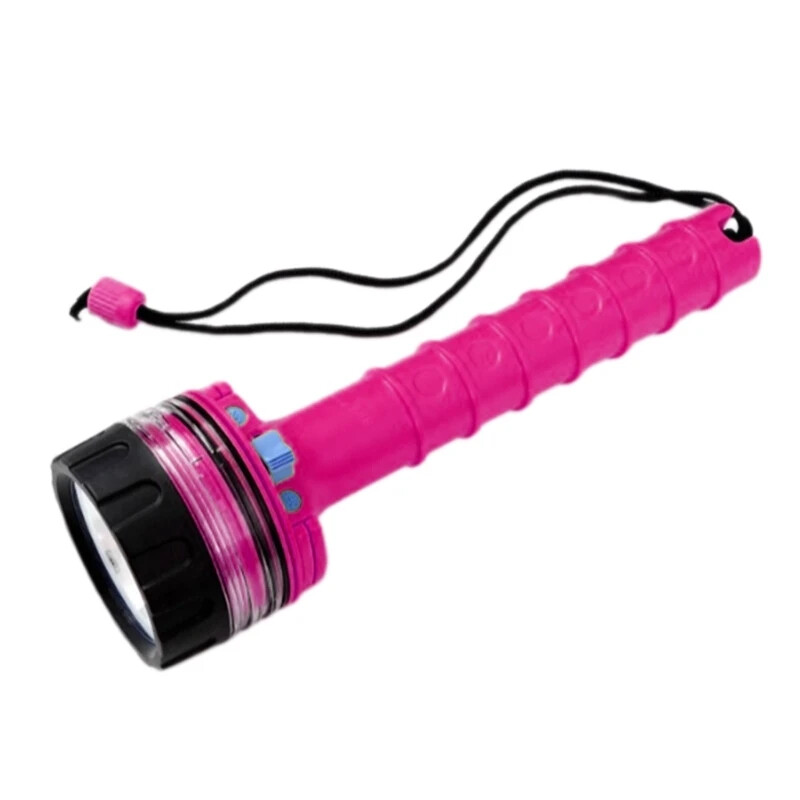 Scuba Diving Waterproof Flashlight LED Light 60 Meter Deep Underwater Torch