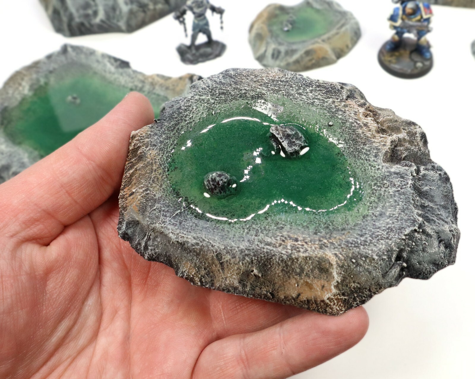 Premium Pool of Water Terrain Set Handmade Ponds for D&D