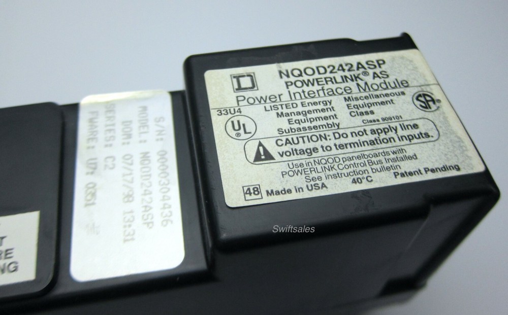 Square D NQOD242ASP NQOD Panelboard Powerlink AS Power Interface Module