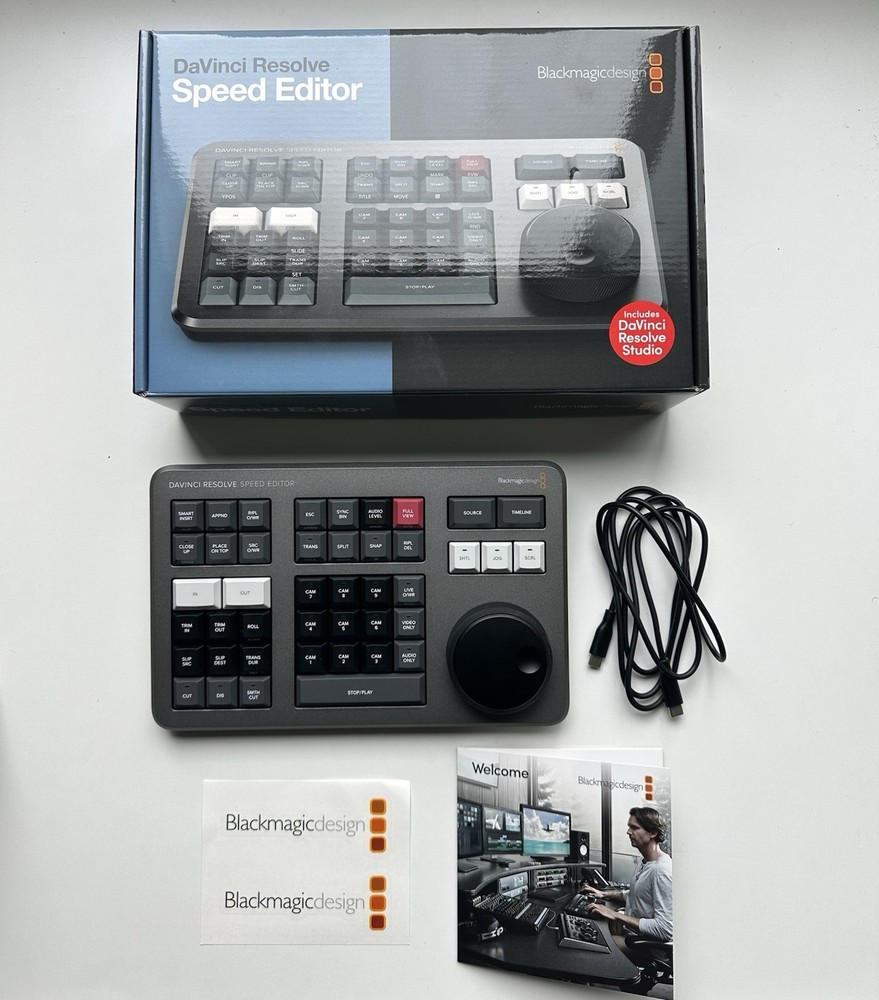 Blackmagic DaVinci Resolve Speed Editor – Mint Condition – No License Key