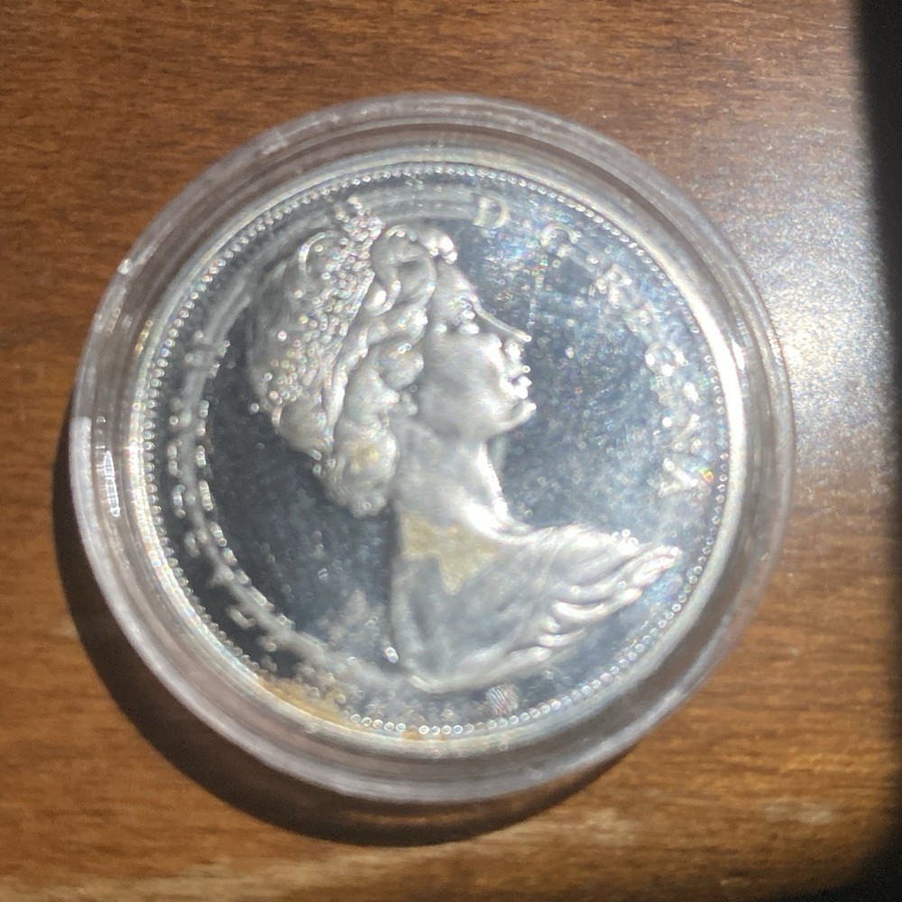 1967 Canada Silver Half Dollar Howling Wolf BU/Prooflike Condition 80% Silver