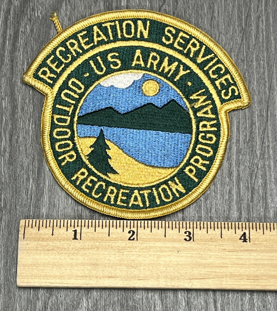US Army Outdoor Recreation Program Recreation Services Embroidered Uniform Patch