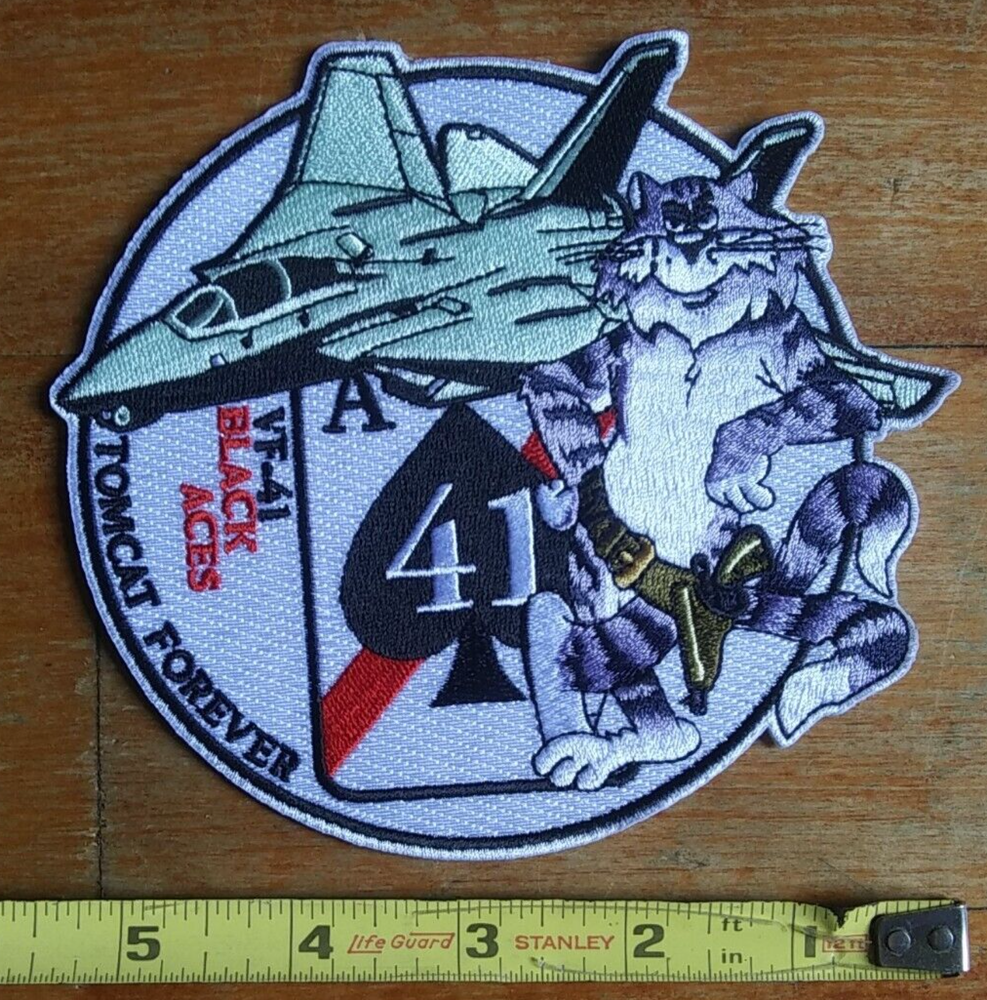 VF 41 ~ TOMCAT FOREVER ~ BLACK ACES ~ US Navy MILITARY Patch