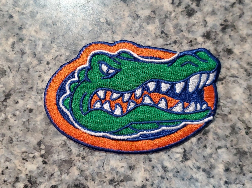 Florida Gators Patch. Fully Embroidered. Iron On Backing. 3"x2"