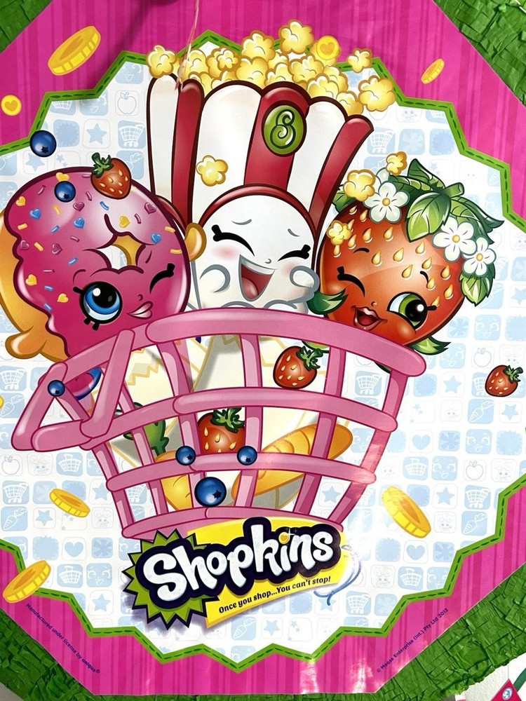 SHOPKINS PINATA Pullstring New See Notes