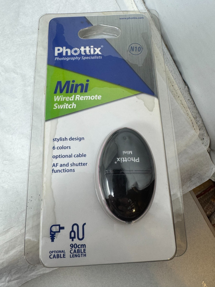 Phottix Mini Wired Remote Switch 90cm NOT TESTED New in Package