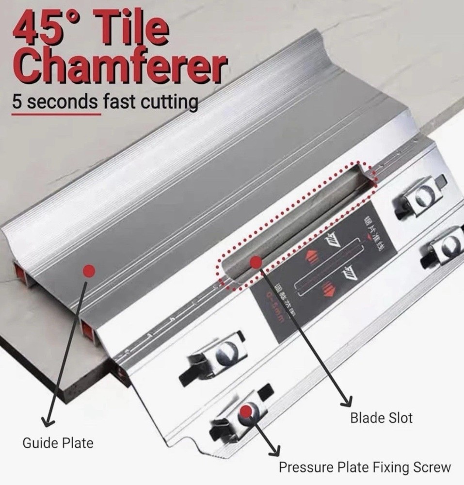 45 Degree Ceramic Tile Chamfering Machine Portable Marble Chamfering Cutter Tool
