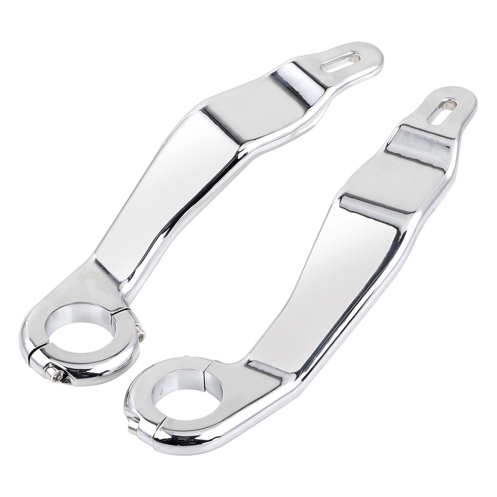 Left Right Front Chrome Fairing Support Bracket Mount Kit For Harley Road Glide