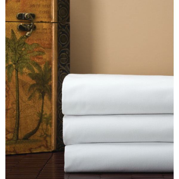 Cotton Bay fitted  Queen sheet soft Cotton blend solid white Lowest Price