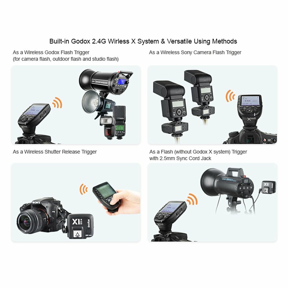 Godox Xpro-S TTL 2.4G Wireless X system Transmitter Sync Flash Trigger For Sony