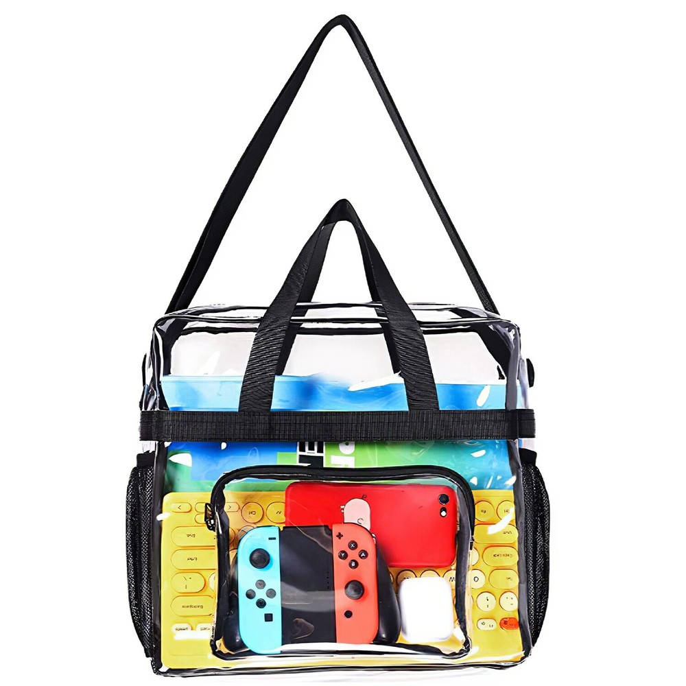 Stadium Approved Clear lunch Bag Front Storage Compartmen with Adjustable Strap