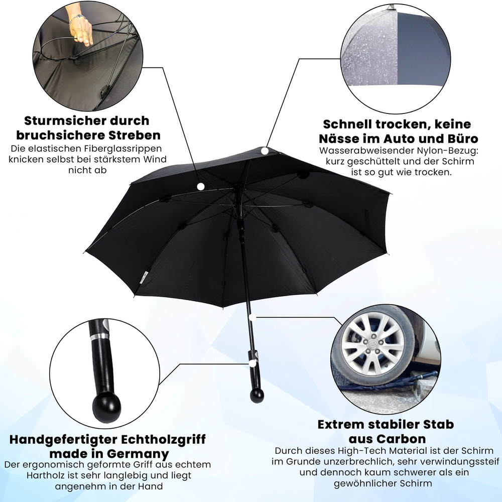 Security Umbrella men "Standard" knob handle with tiny scratches
