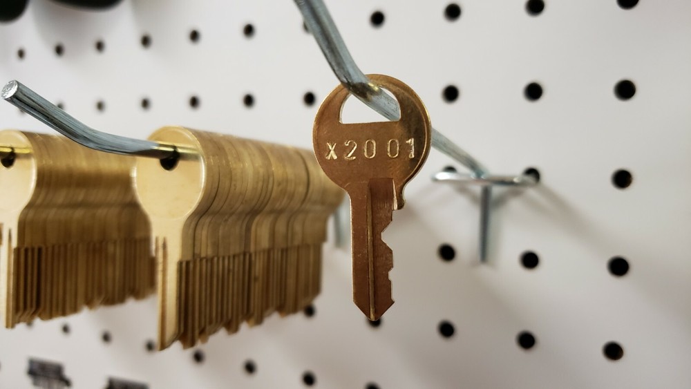 X2801-X2840 KEY. Keys for Master padlock #1 cut to your code Licensed Locksmith.