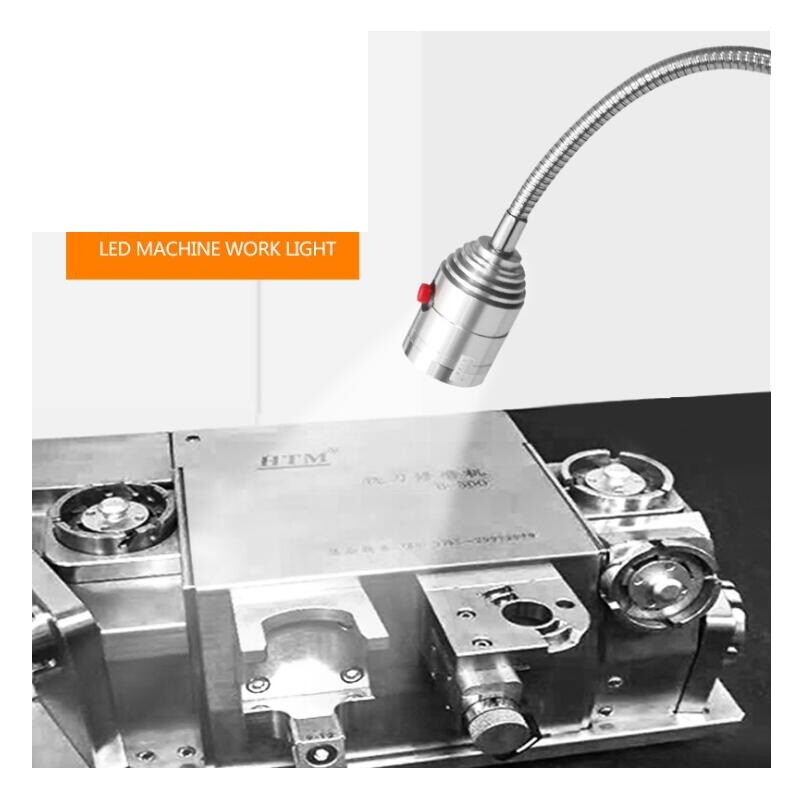 LED Machine Light Long Arm Hose Micro-machine Tool Work Light 24V Gooseneck Lamp