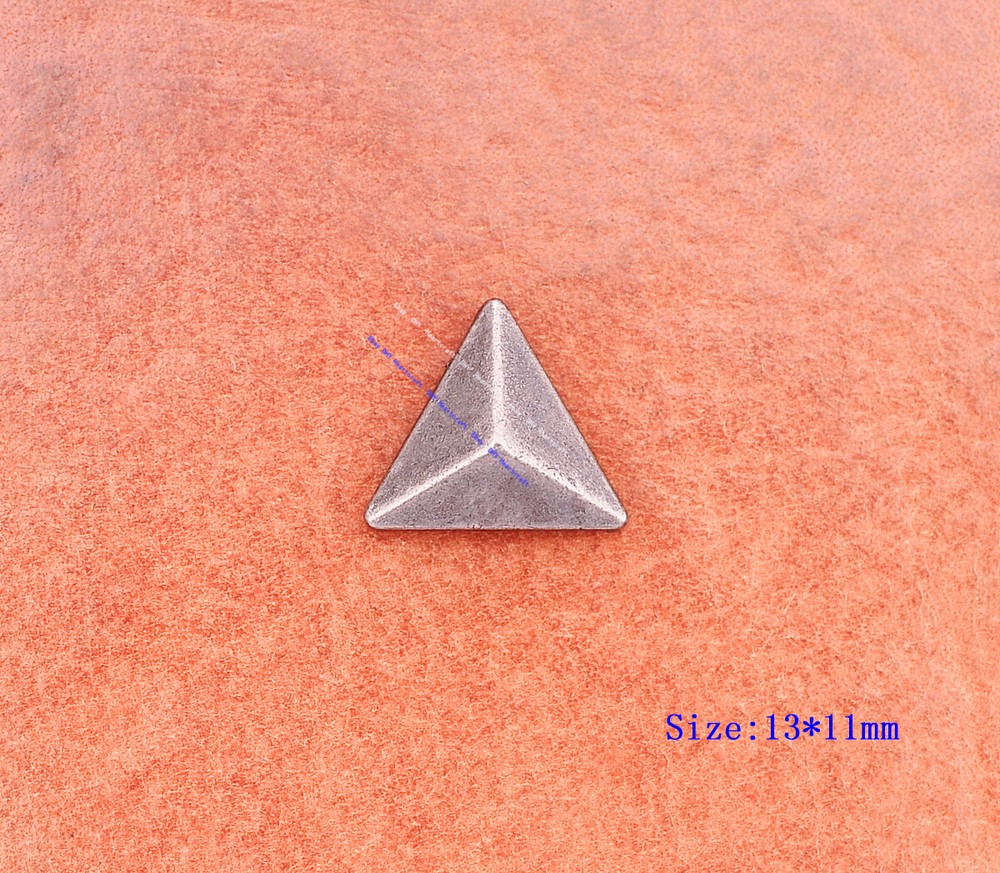 30x Biker Punk Solid Triangle Leather Rivet Studs Leathercraft Belt Accessories