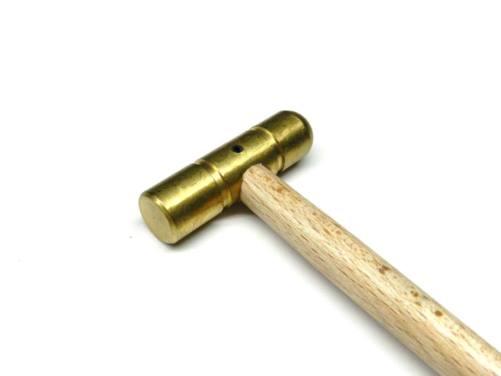 Brass Hammer Small Flat Face & Domed Head 2oz Solid Brass Jewelry Work Hammer