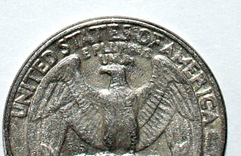 1981 P Quarter Filled Mint Mark Filled Lettering, Die Clash, DD Multi Error