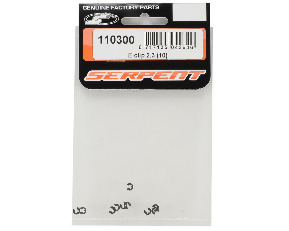 Serpent 2.3mm E-Clip (10) [SER110300]