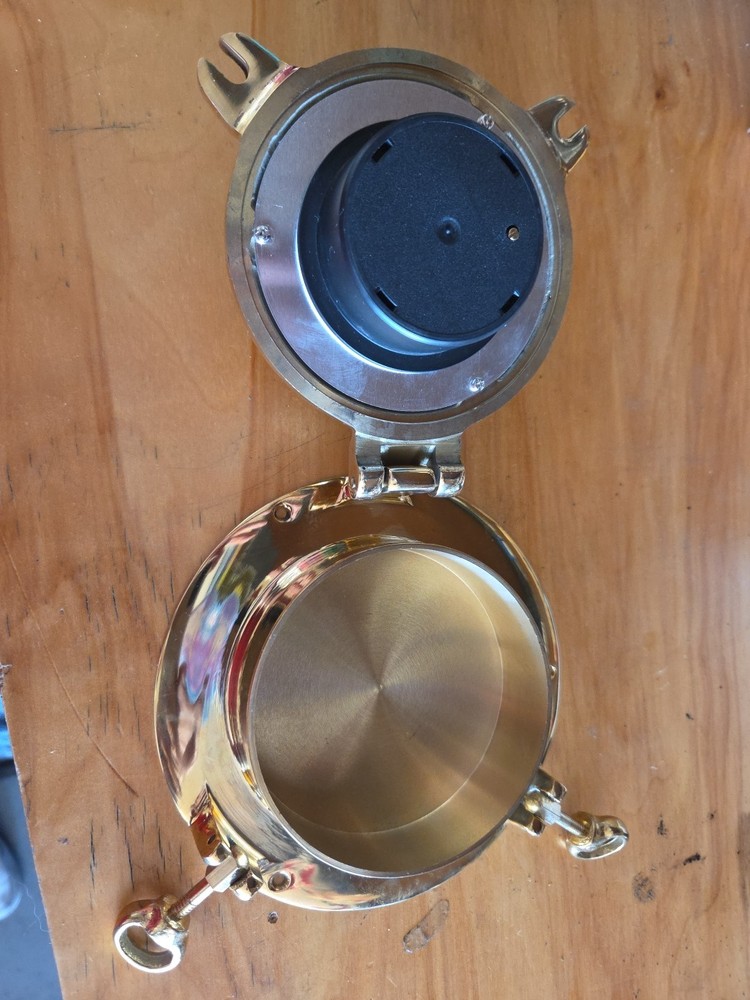 Nautical Barometer, Polished Brass