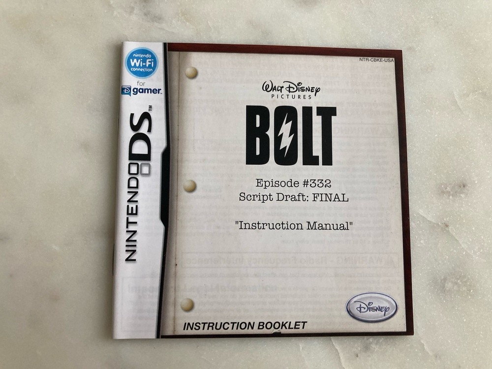 Bolt | Nintendo DS | Manual Only