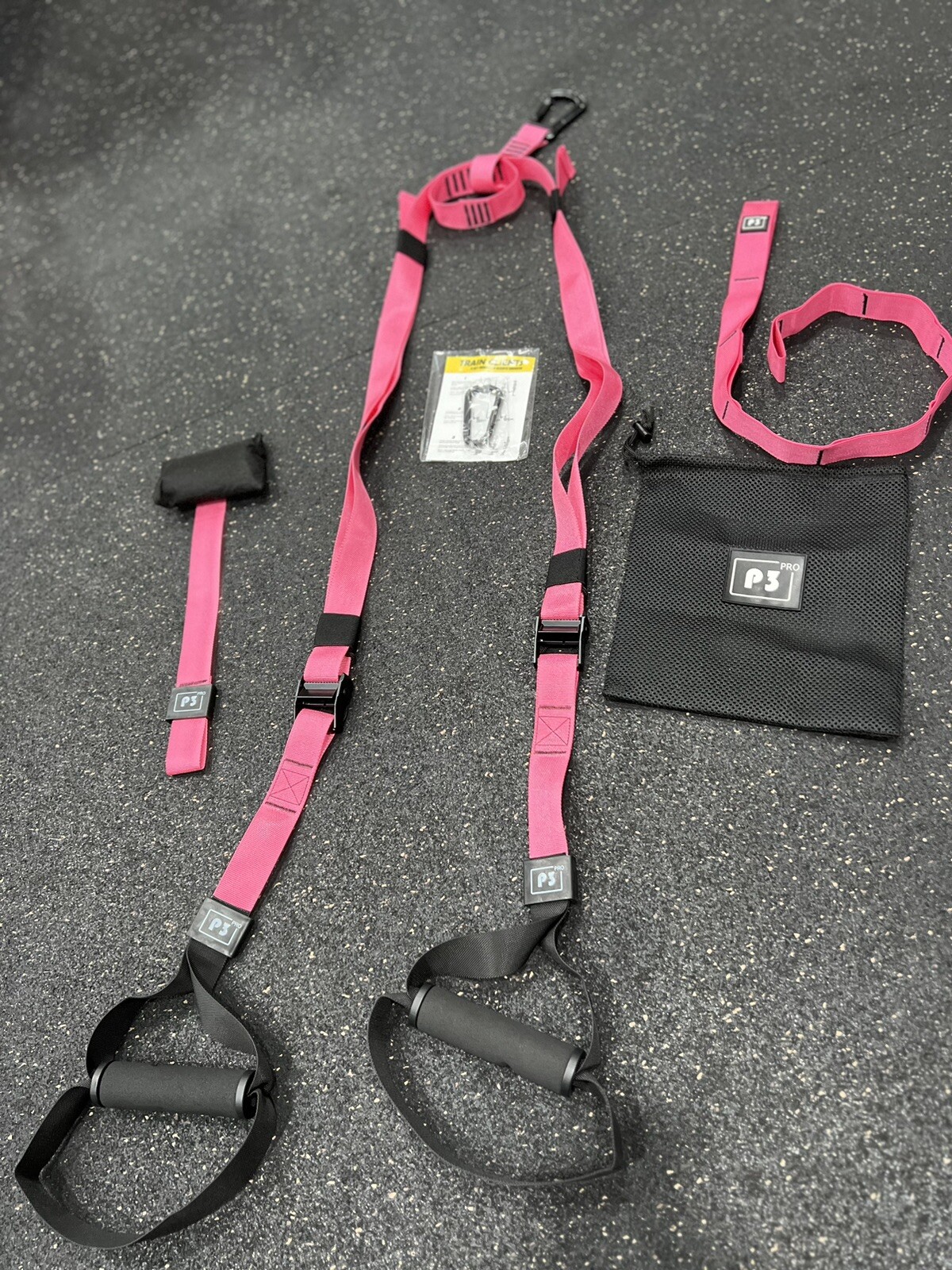(P3) Pro suspension straps, bodyweight training straps, indoor/outdoor training
