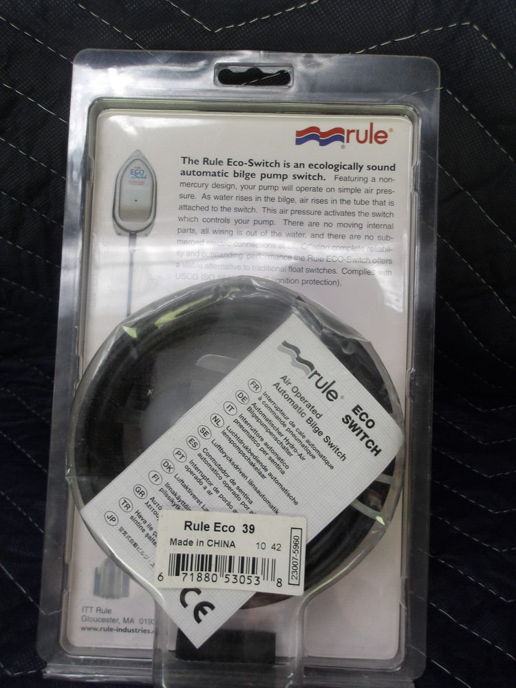 Rule Eco-Switch Automatic Bilge Pump Control Switch - 12V - MODEL 39 NEW