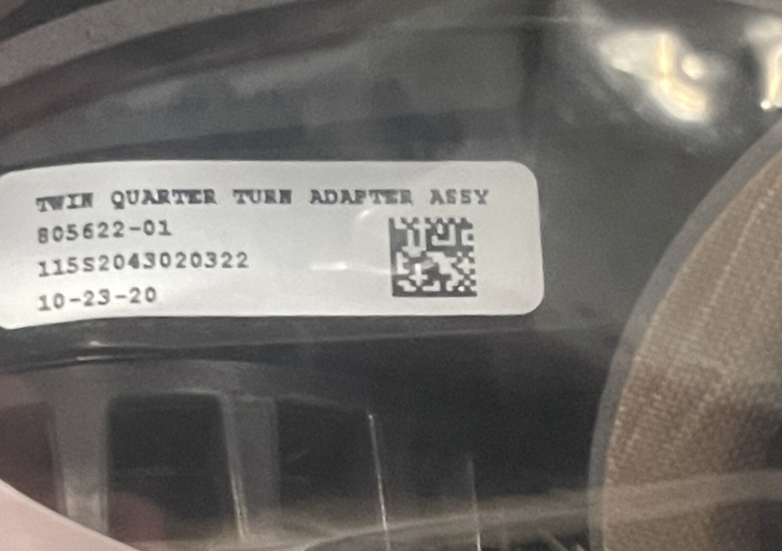 3M Scott Twin Cartridge 1/4 Turn Adapter 742 Series For AV-2000-3000 # 805622-01