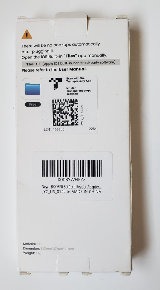 SD Card Reader for iPhone iPad, Lightning& USB-C Dual Connector Memory SD Card