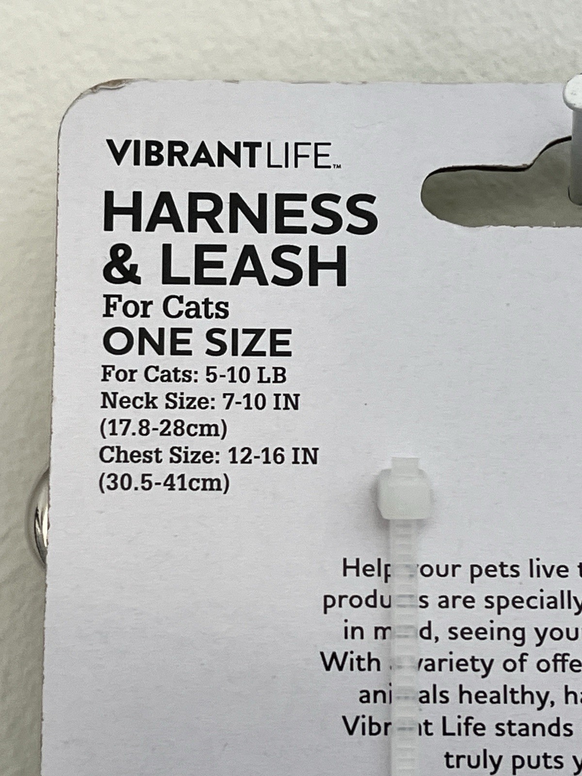 BLUE SUSHI DESIGN Vibrant Life Harness + Leash for Cats - One Size 5 - 10 lbs