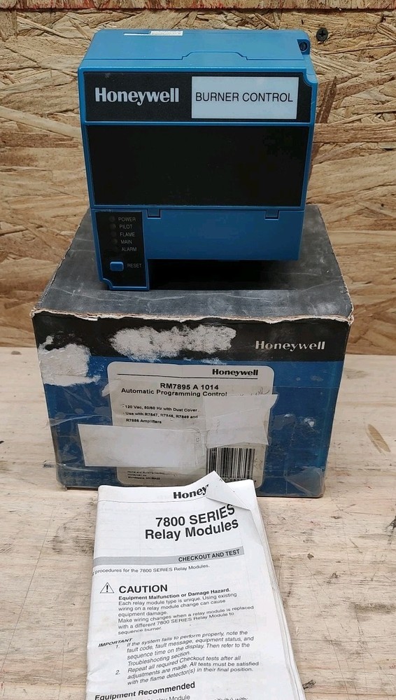 NEW Honeywell RM7895 A 1014 Automatic Programming Control 120VAC BURNER CONTROL