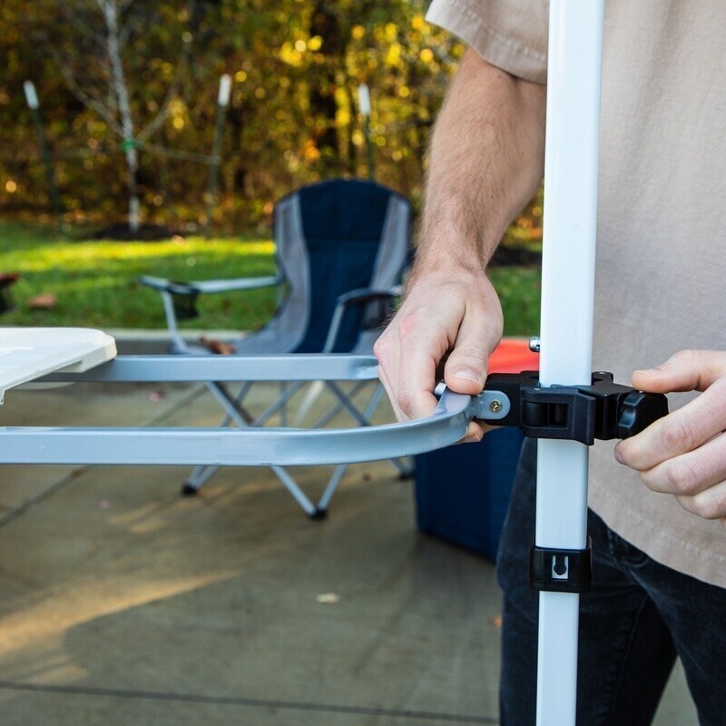 8 Foot Extendable Tailgate Table White - Canopy Not Included