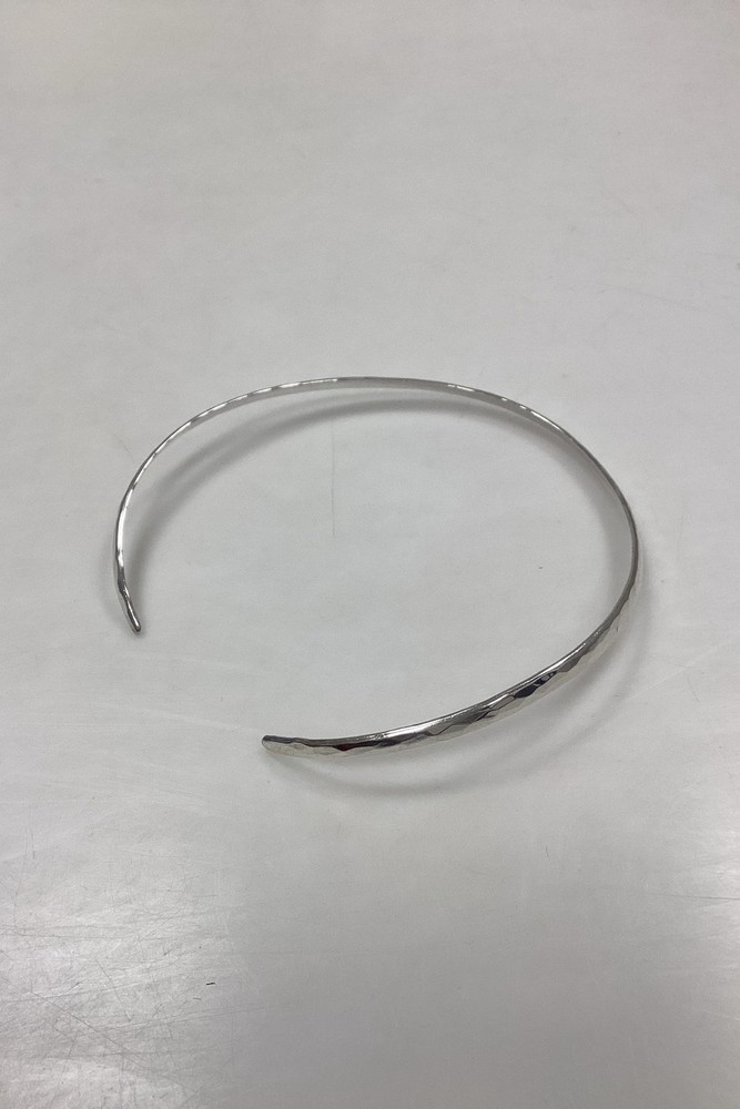 Modern Open Neck Ring in Sterling Silver