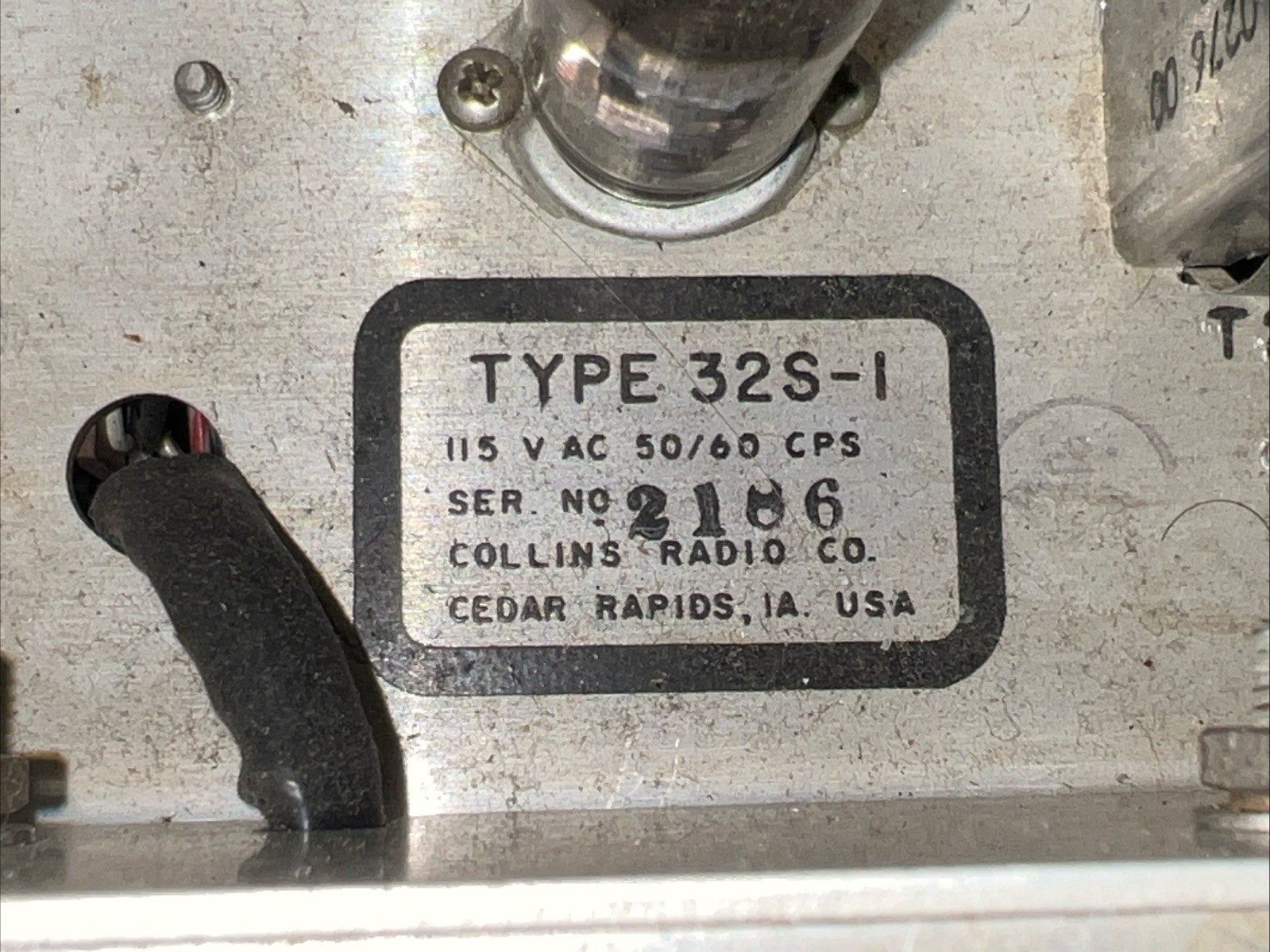 Collins 32S-1 Winged Emblem Ham Radio Transmitter Please Read.