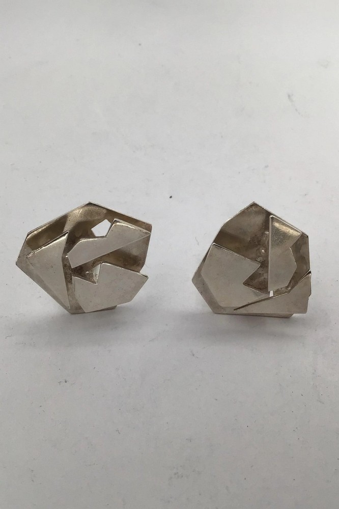 Aage Fausing / Rey Urban Sterling Silver Modern Earrings