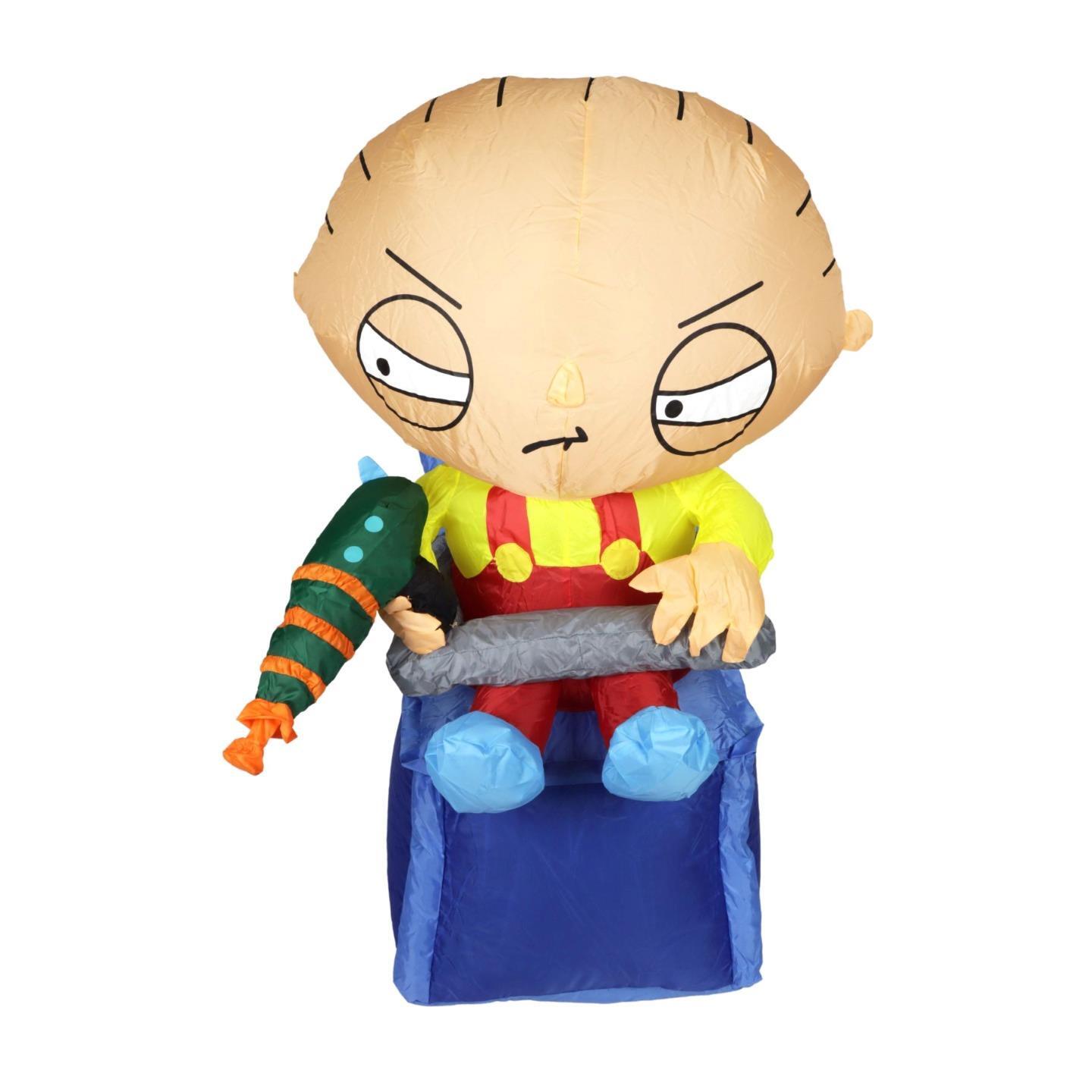 Self Inflating Family Guy Stewie Griffin in Highchair Inflatable Decoration 3 FT