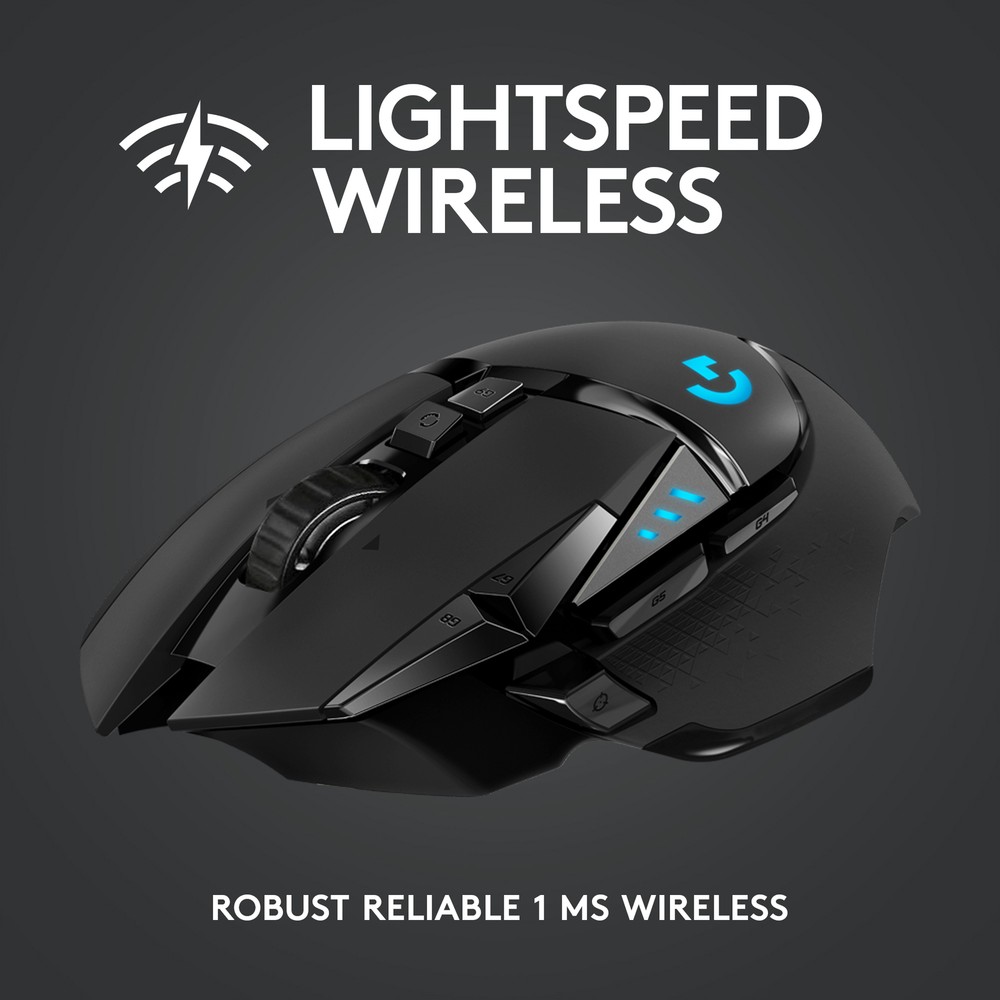 Logitech - G502 Lightspeed Wireless Optical Gaming Mouse with RGB Lighting - ...