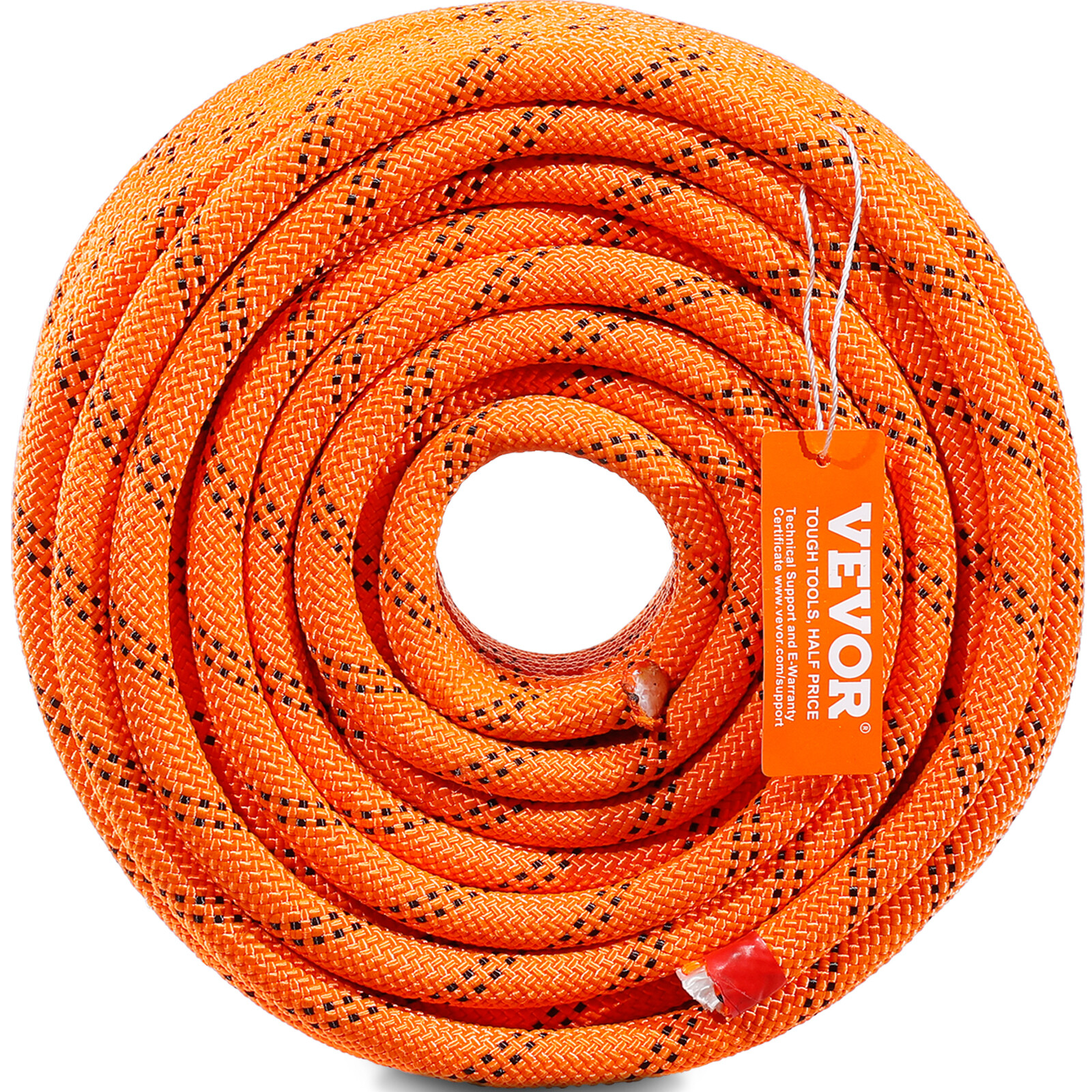 VEVOR Arborist Tree Climbing Rope Double Braid Polyester 1/2" x 120' 48-Strand