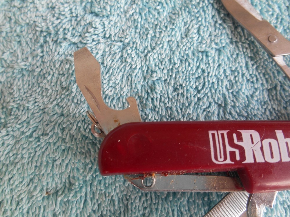 MULTI TOOL Pocket Knife 13 Functions Red Stainless China FOR US ROBOTICS.