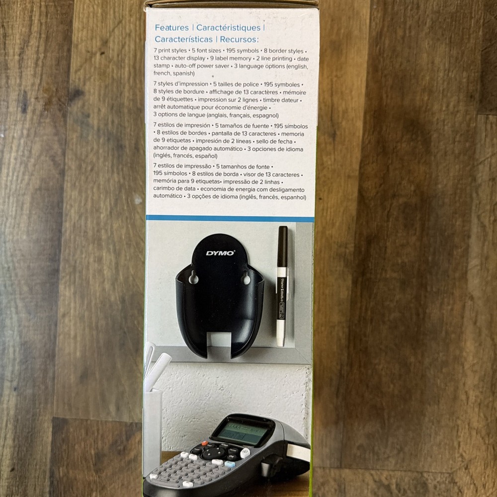 DYMO Portable Printer Handheld Label Maker Black Silver Letratag 100H+ New