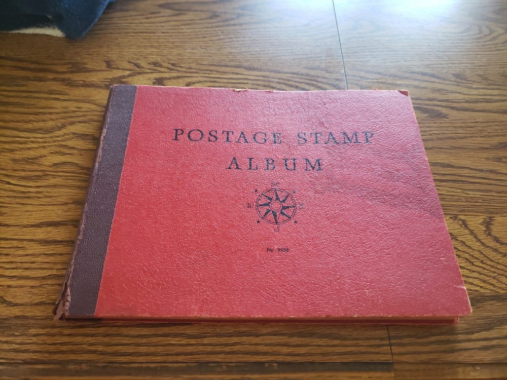 1935 Whitman Postage Stamp Album No 2058 No Stamps Never Used Cover + Side Rough