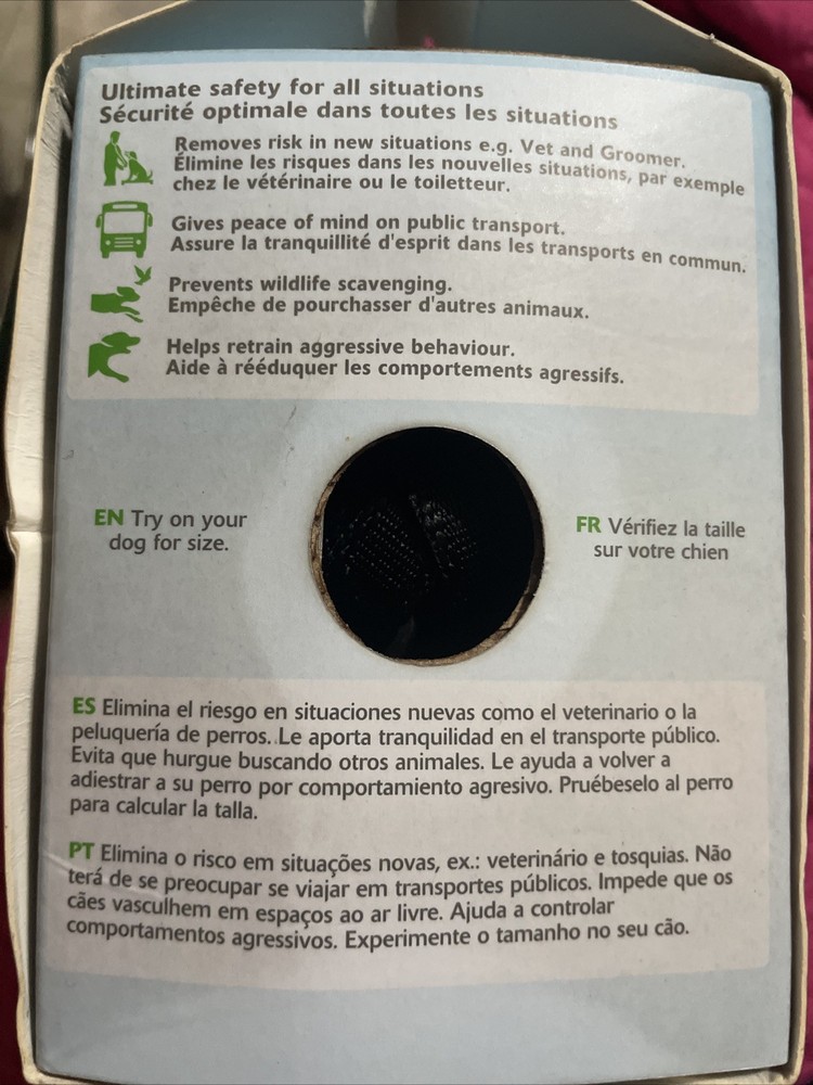 BASKERVILLE ULTRA MUZZLE Patented Breathable Dog Training Muzzle Small size 2