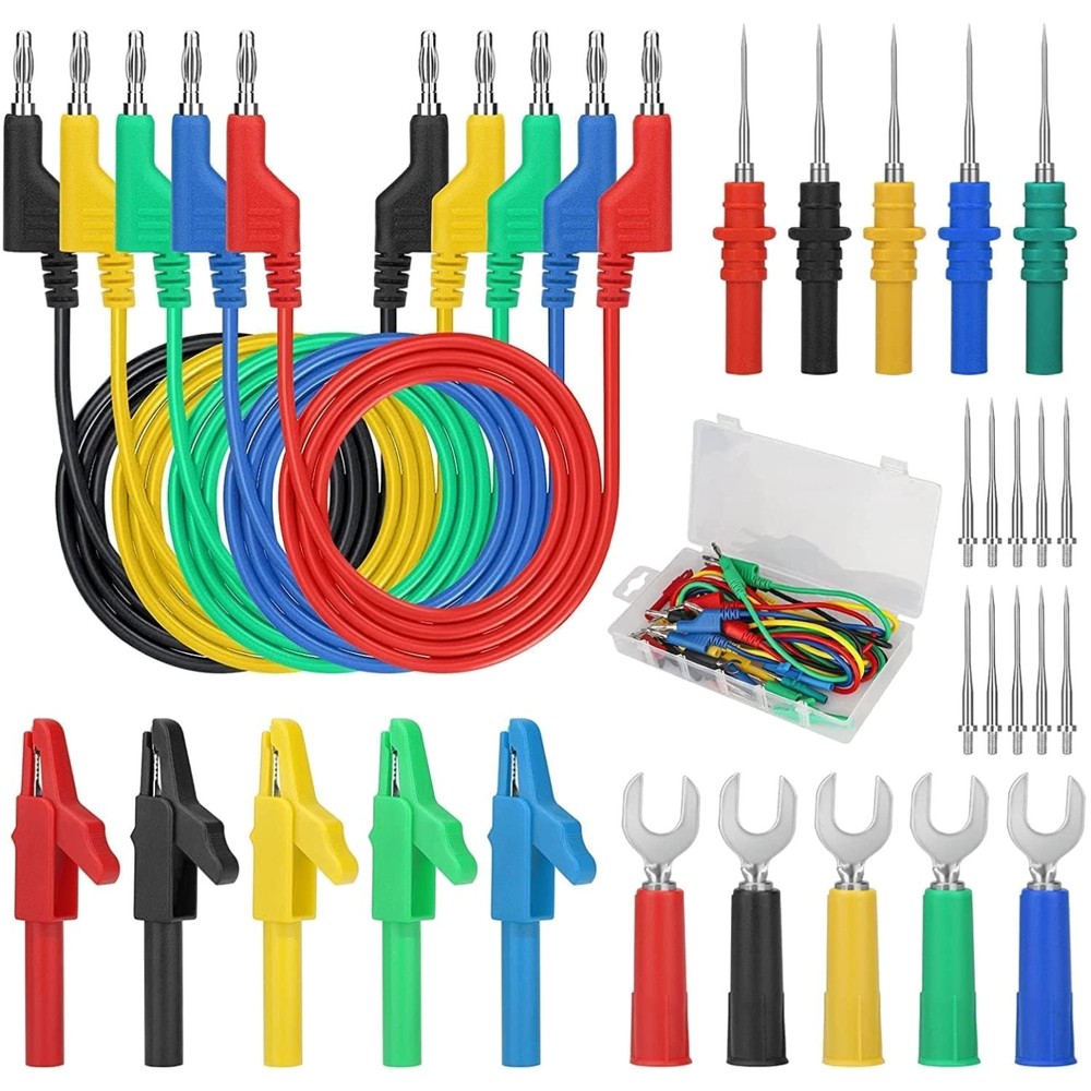 Environmentally Friendly 30PCS Multimeter  Leads Set with Replaceable Probes